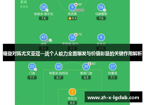 福登对阵尤文亚冠一战个人能力全面爆发与价值彰显的关键作用解析